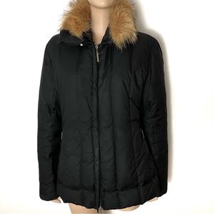 Sartoria Del Piumino Italian 90% goose down fur trim hood